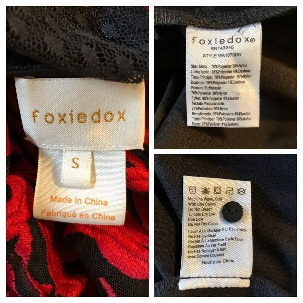 Foxiedox Rosa Lynn Crochet Dress Size Small - Picture 8 of 8